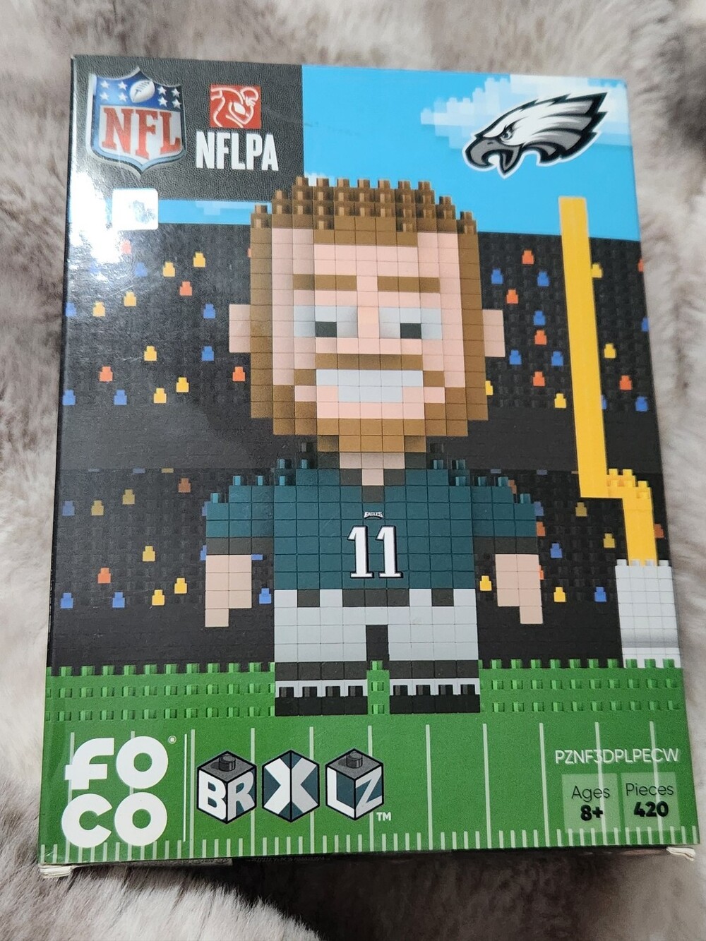 RARE FOCO Philadelphia Eagles Carson Wentz Lego Set NEW IN BOX